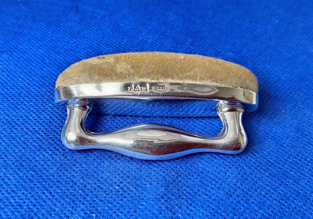 Antique Sterling Silver Handled Oval Nail Buffer - Image 5