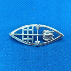 Carrick Jewellery Sterling Silver Rennie Mackintosh Style Flower Brooch