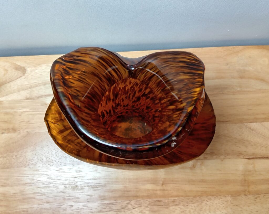 Murano Glass Speckled Female Bust Decorative Vase - Image 3