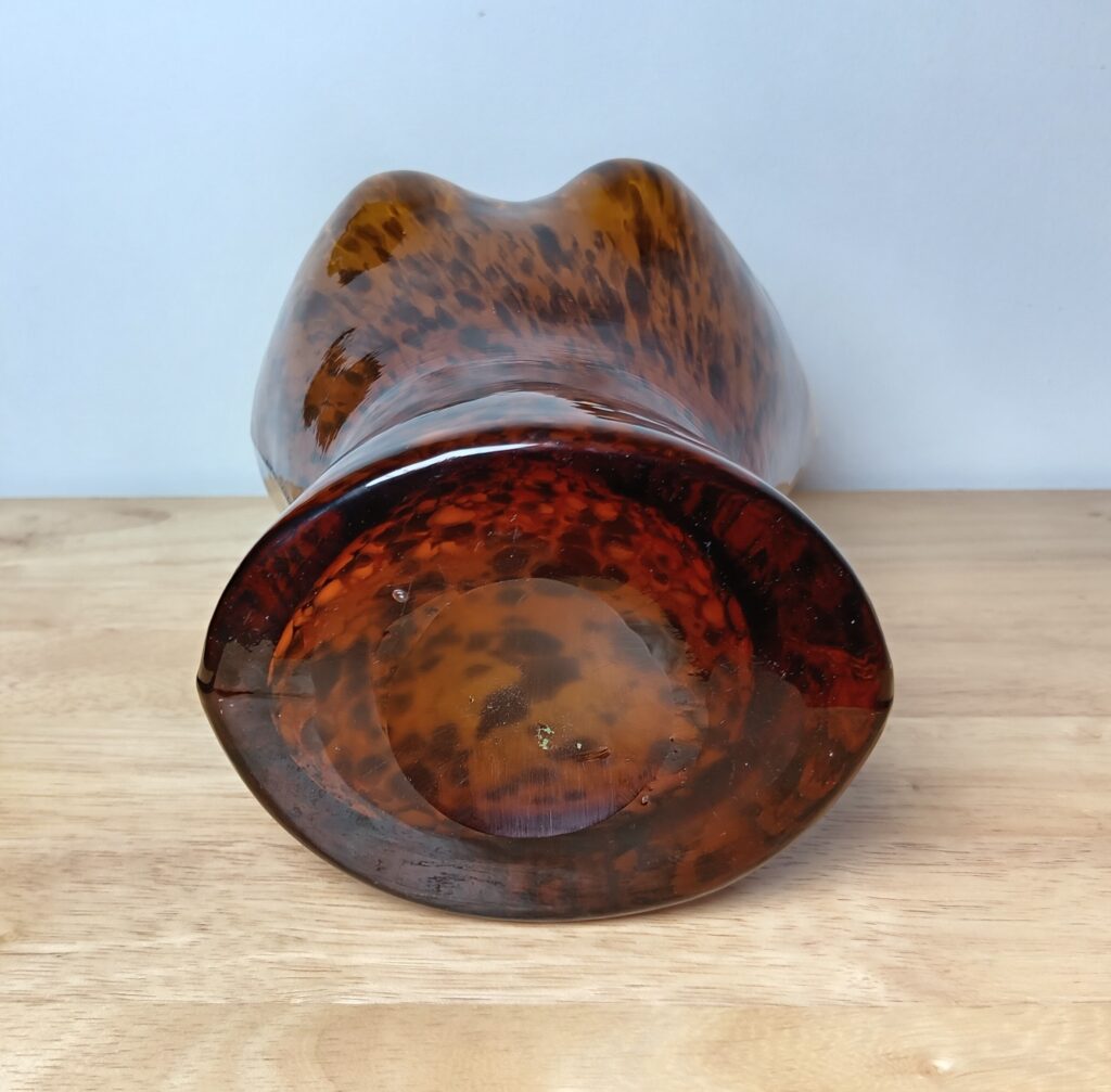 Murano Glass Speckled Female Bust Decorative Vase - Image 2