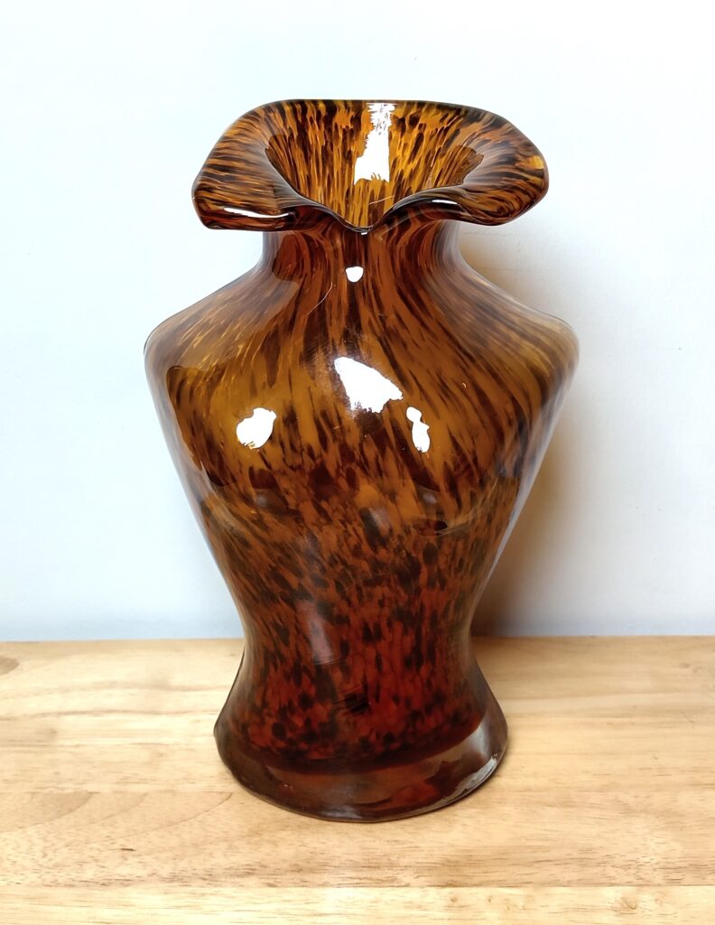 Murano Glass Speckled Female Bust Decorative Vase - Image 13