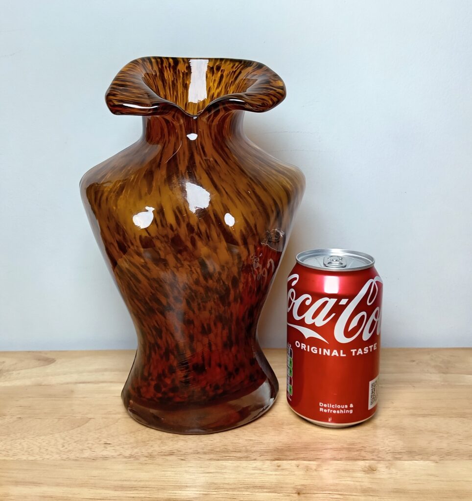 Murano Glass Speckled Female Bust Decorative Vase - Image 12