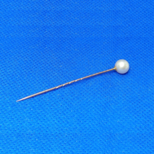 Antique 9ct Yellow Gold & Pearl Stick Pin