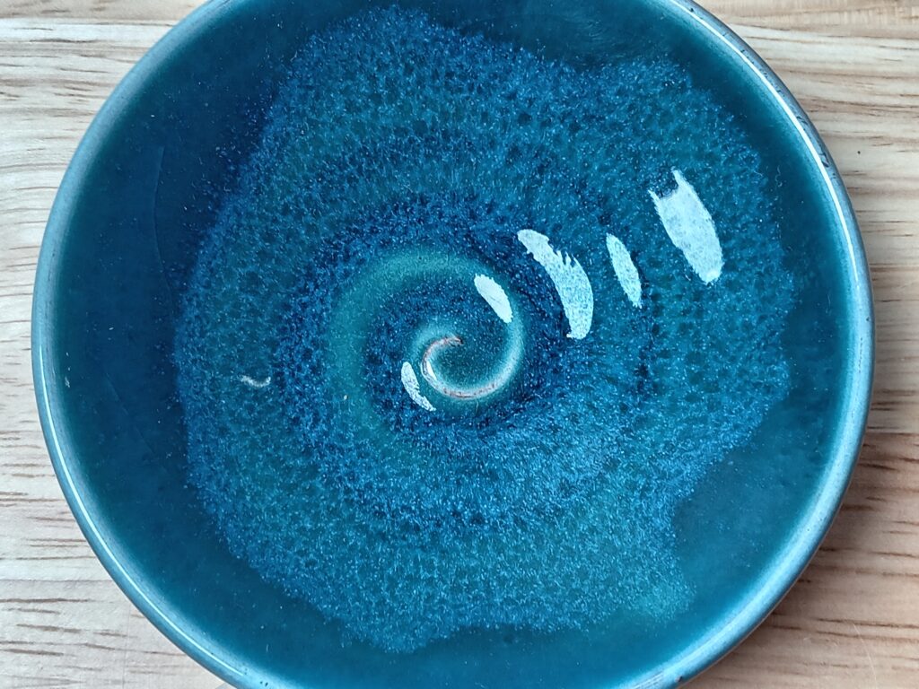 Rupert Blamire Studio Pottery Blue Glaze Trinket Dish / Mini Tapas Dish - Image 5