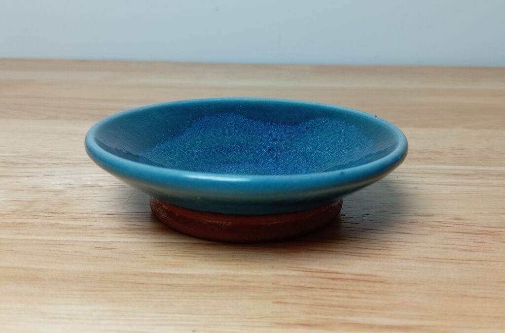 Rupert Blamire Studio Pottery Blue Glaze Trinket Dish / Mini Tapas Dish - Image 4
